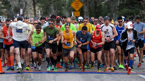 Colorado marathon - Evergreen Town Race. Aug. 2, Evergreen. In its 42nd year, this is probably the fastest 10K course in Colorado, dropping 682 feet from the start at 7,759 feet to Evergreen Lake at 7,077 feet via ...